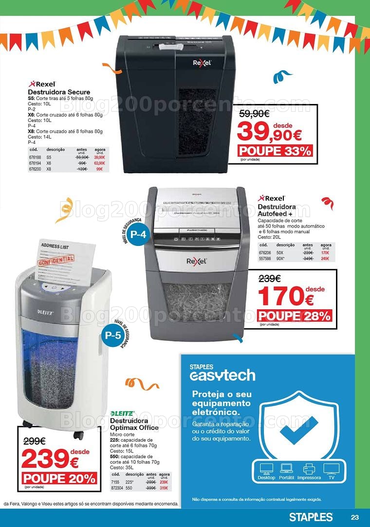 Antevisão Folheto STAPLES Arraial das Cadeiras e Mobiliário Promoções de 4 a 28 maio