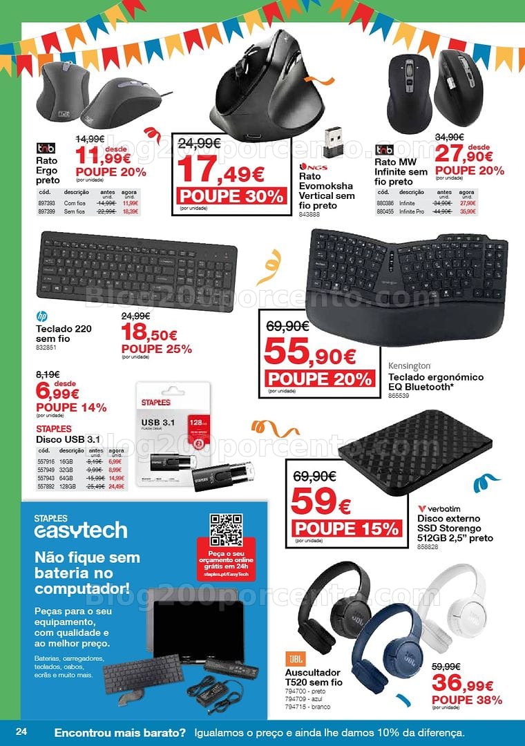 Antevisão Folheto STAPLES Arraial das Cadeiras e Mobiliário Promoções de 4 a 28 maio