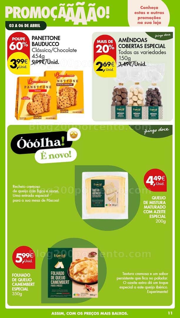 Antevisão Folheto PINGO DOCE Promoções Fim de Semana - 3 a 6 abril