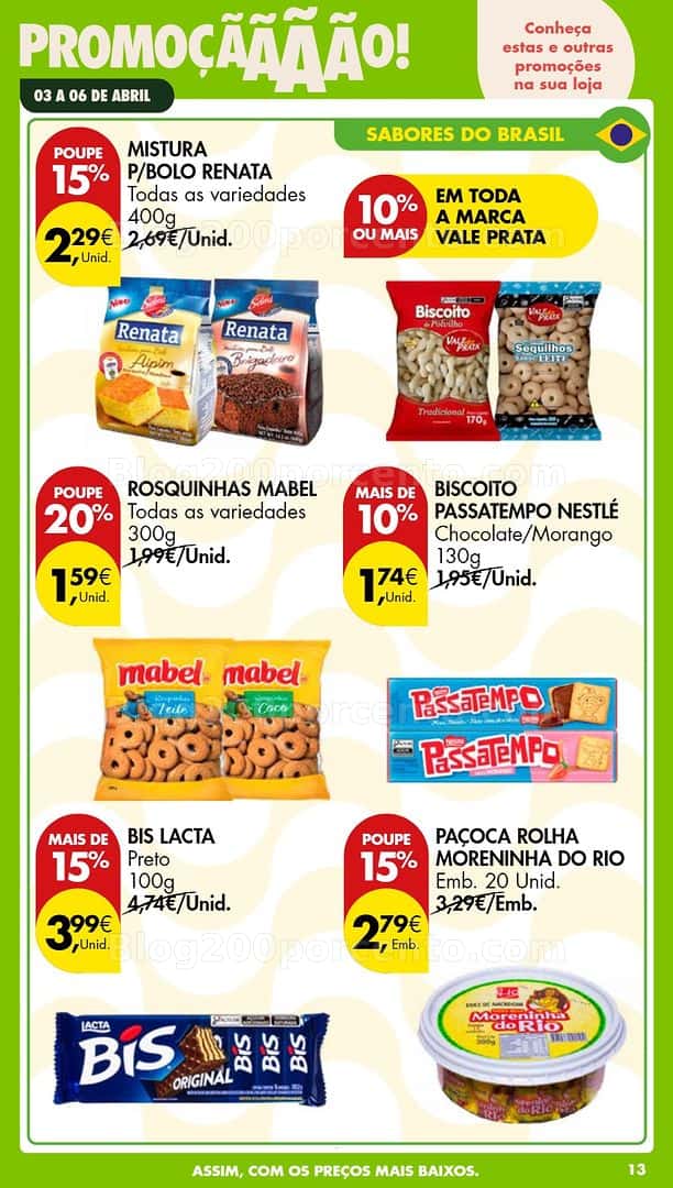 Antevisão Folheto PINGO DOCE Promoções Fim de Semana - 3 a 6 abril