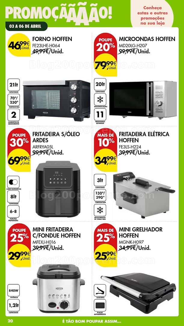 Antevisão Folheto PINGO DOCE Bazar Promoções Fim de Semana - 3 a 6 abril
