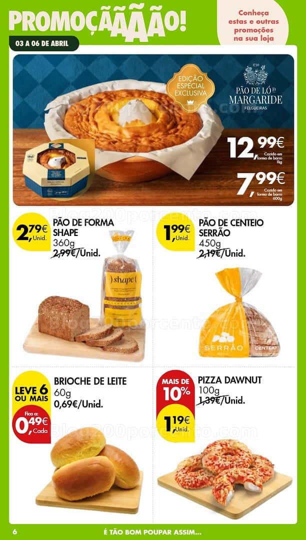 Antevisão Folheto PINGO DOCE Promoções Fim de Semana - 3 a 6 abril