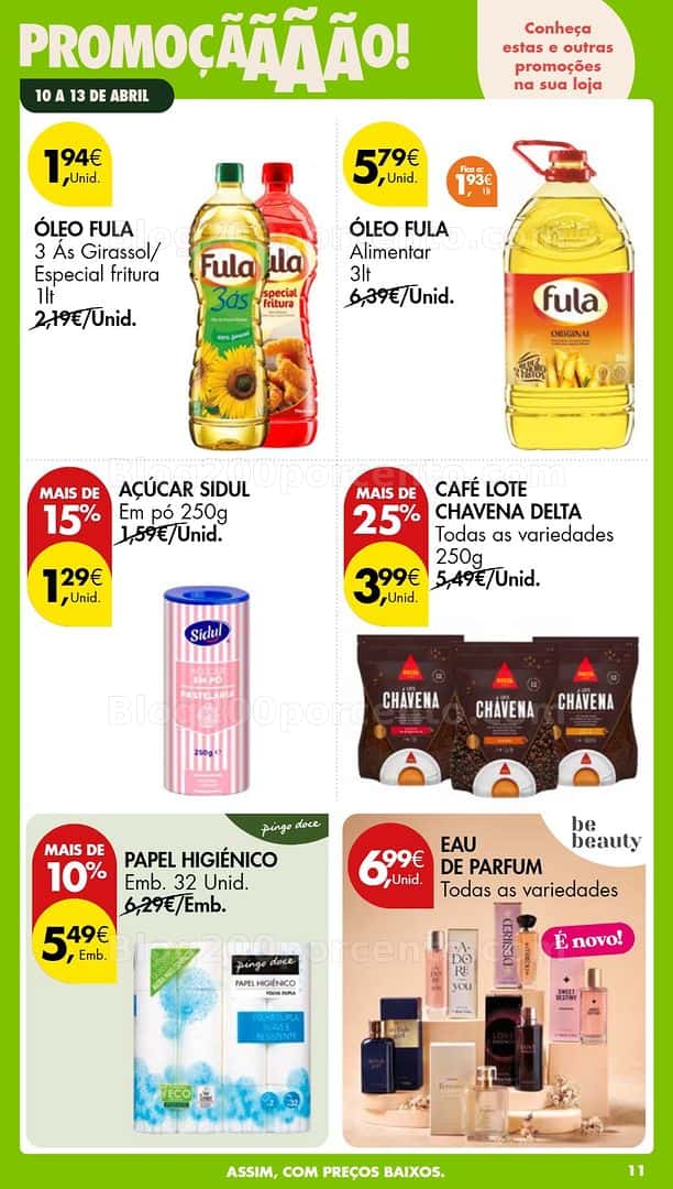 Antevisão Folheto PINGO DOCE Promoções Fim de Semana - 10 a 12 abril