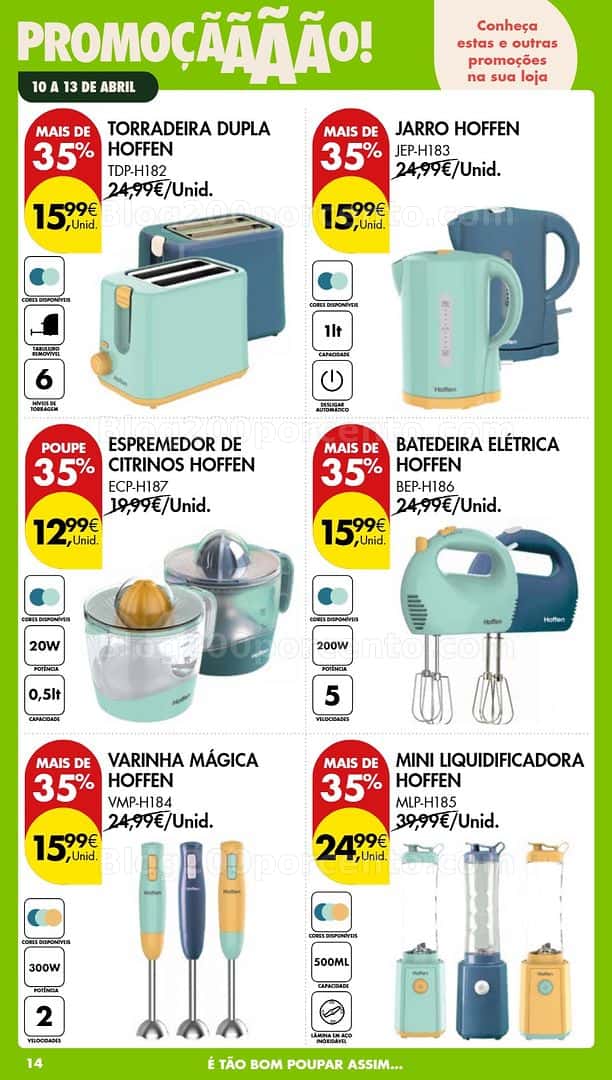 Antevisão Folheto PINGO DOCE Bazar Promoções Fim de Semana - 10 a 13 abril