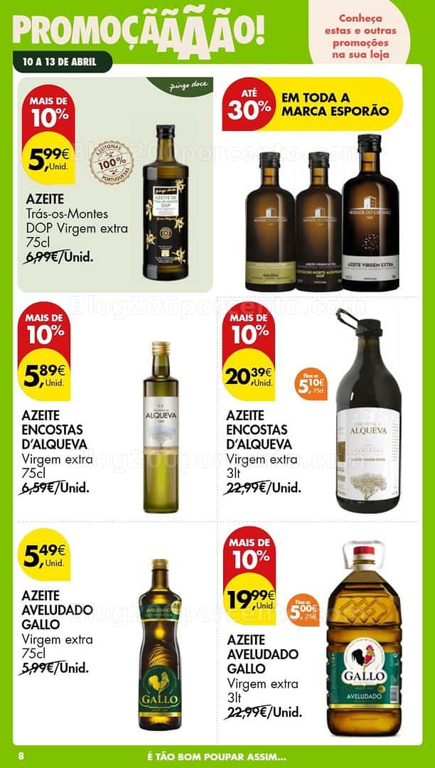Antevisão Folheto PINGO DOCE Promoções Fim de Semana - 10 a 12 abril