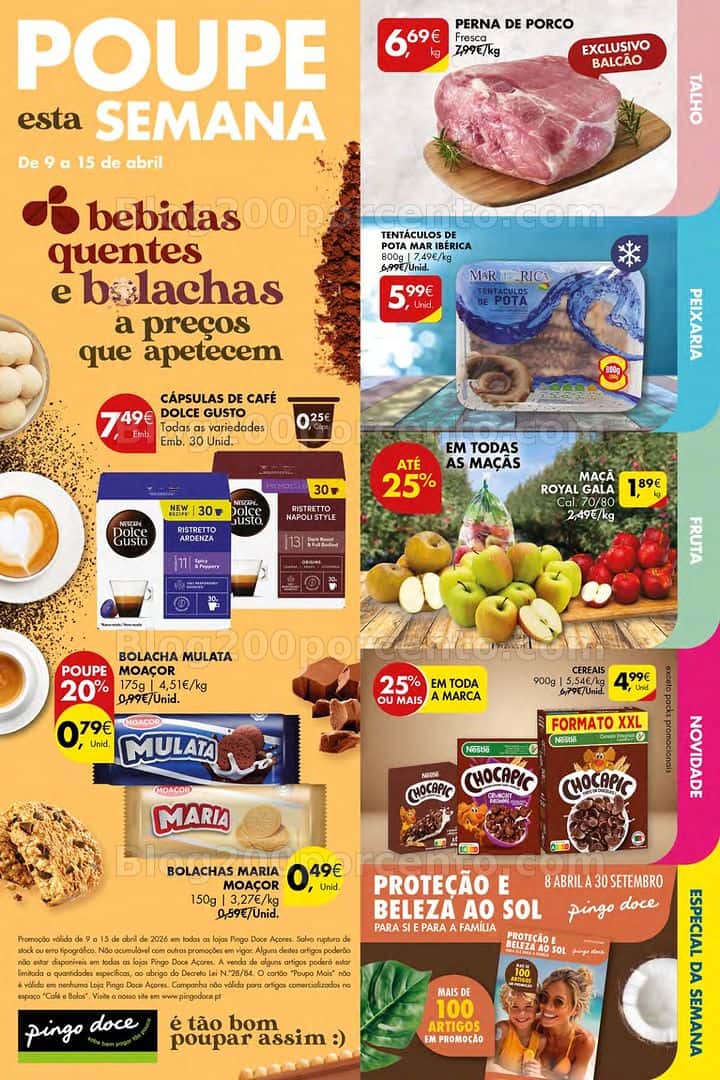 Antevisão Folheto PINGO DOCE Açores Promoções de 9 a 15 abril