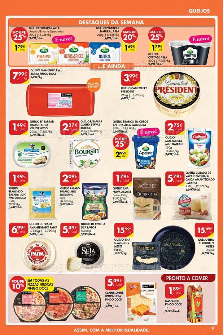 Antevisão Folheto PINGO DOCE Açores Promoções de 9 a 15 abril