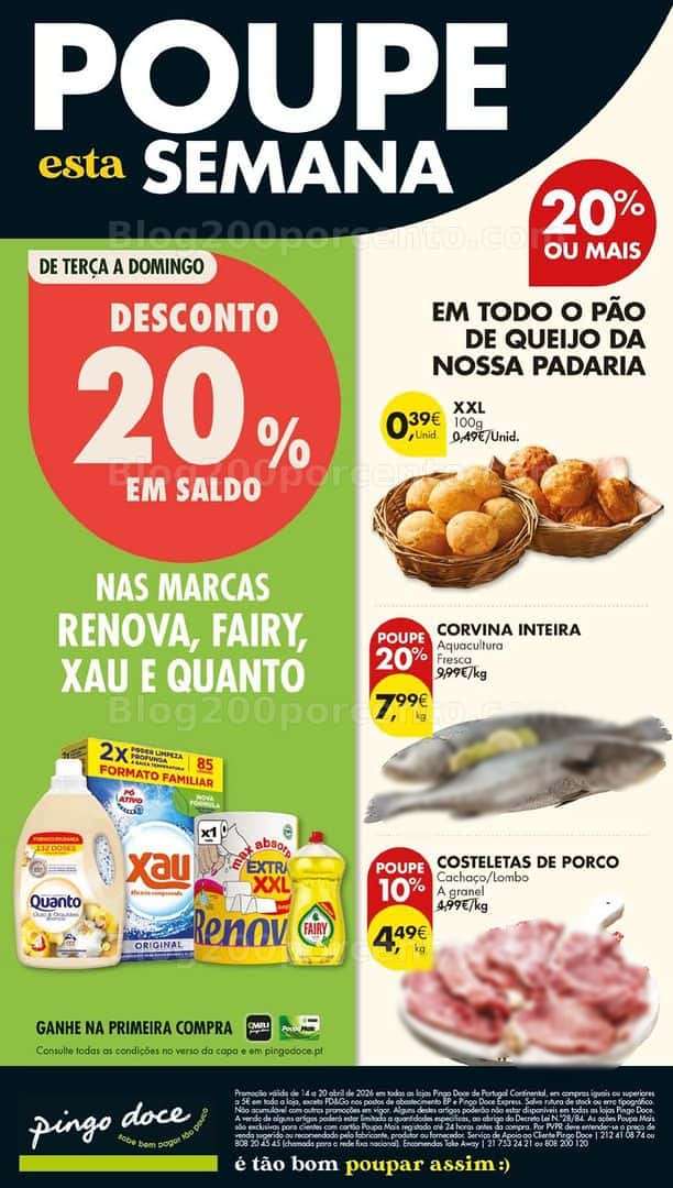 Antevisão Folheto PINGO DOCE Lojas Grandes Promoções de 14 a 20 abril