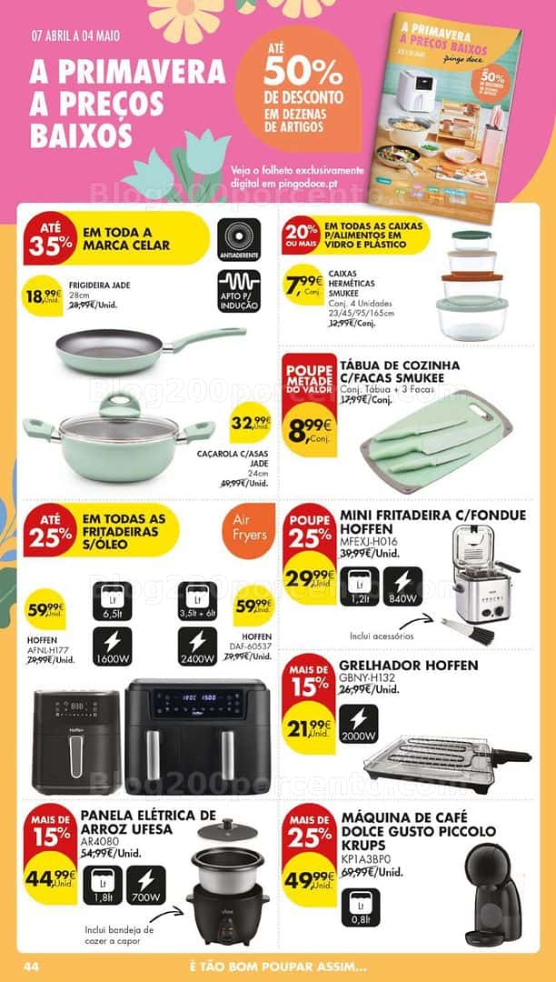 Antevisão Folheto PINGO DOCE Bazar Lojas Grandes Promoções de 14 a 20 abril