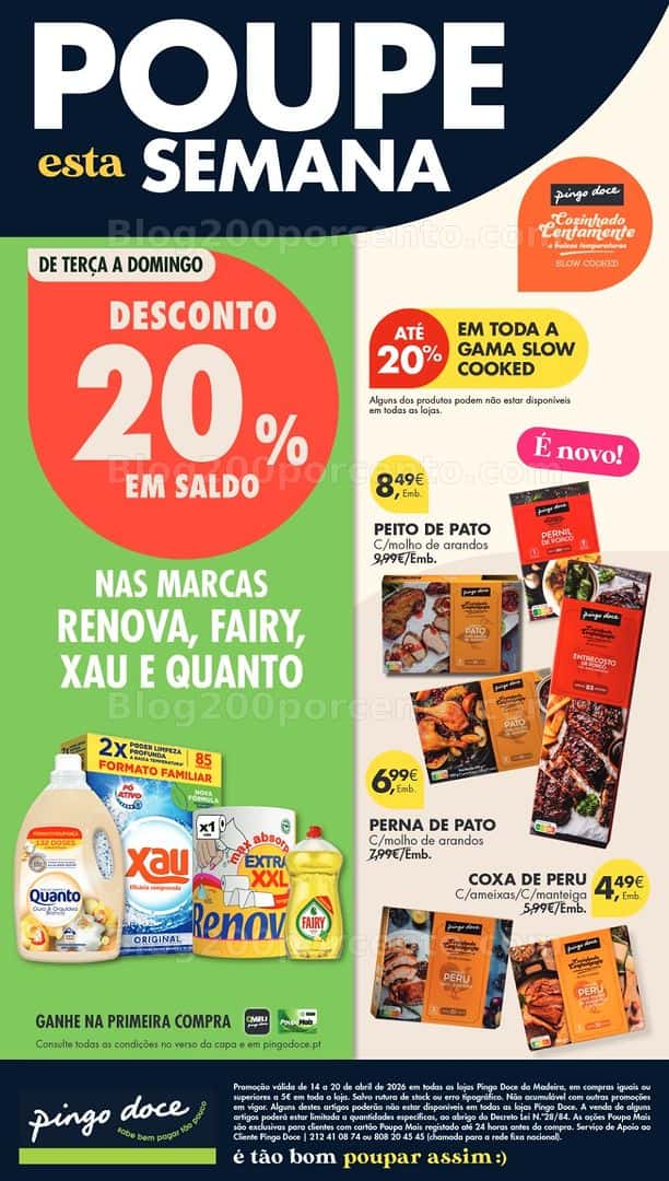 Antevisão Folheto PINGO DOCE Madeira Promoções de 14 a 20 abril