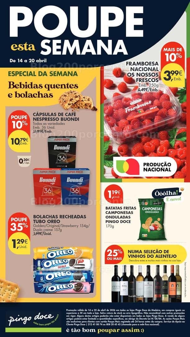 Antevisão Folheto PINGO DOCE Madeira Promoções de 14 a 20 abril