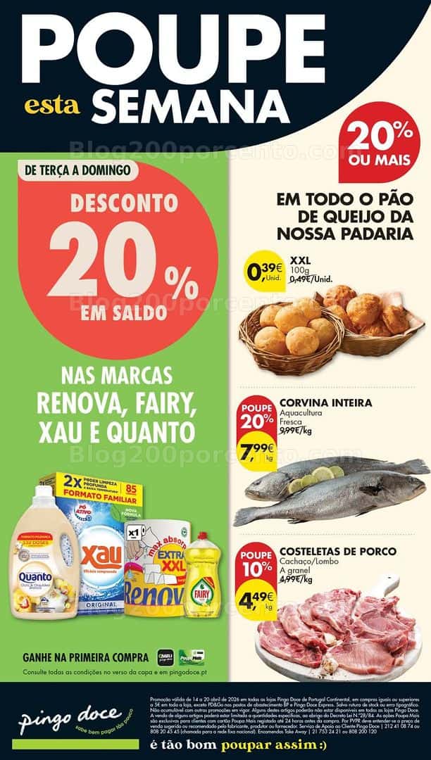 Antevisão Folheto PINGO DOCE Lojas Pequenas Promoções de 14 a 20 abril