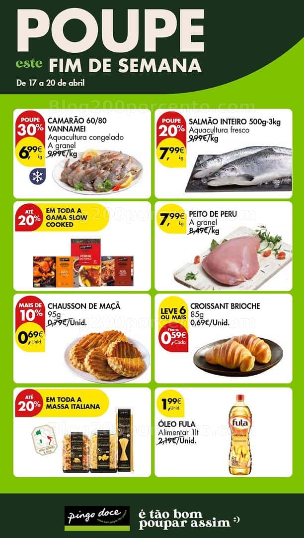 Antevisão Folheto PINGO DOCE Promoções Fim de Semana - 17 a 20 abril