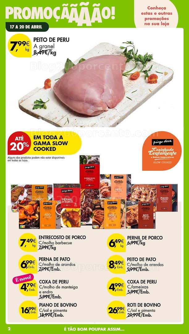 Antevisão Folheto PINGO DOCE Promoções Fim de Semana - 17 a 20 abril