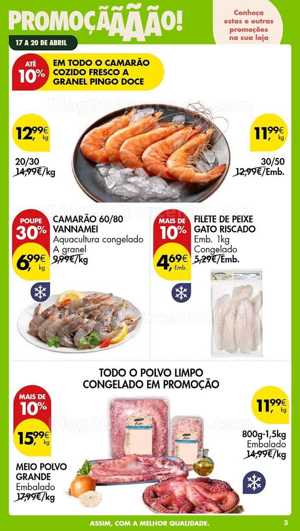 Antevisão Folheto PINGO DOCE Promoções Fim de Semana - 17 a 20 abril
