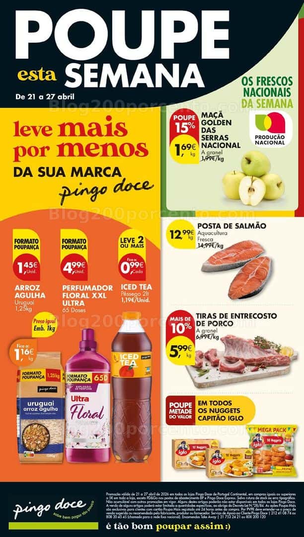Antevisão Folheto PINGO DOCE Lojas Grandes Promoções de 21 a 27 abril