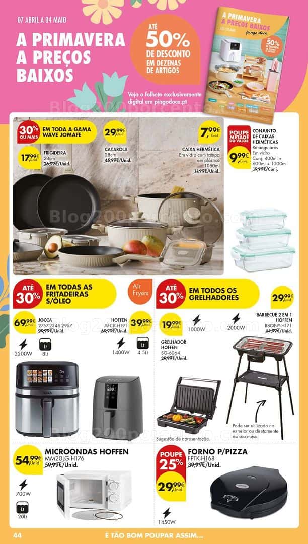 Antevisão Folheto PINGO DOCE Bazar Lojas Grandes Promoções de 21 a 27 abril