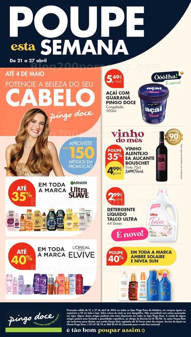 Antevisão Folheto PINGO DOCE Madeira Promoções de 21 a 27 abril