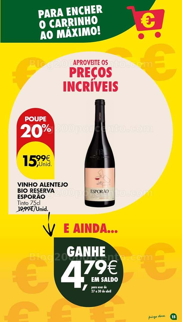 Antevisão Folheto PINGO DOCE Promoções Fim de Semana - 24 a 27 abril