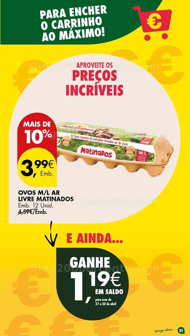 Antevisão Folheto PINGO DOCE Promoções Fim de Semana - 24 a 27 abril