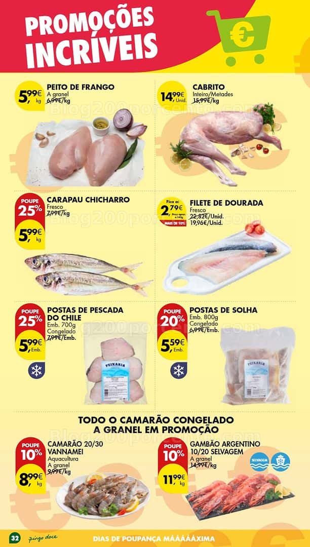 Antevisão Folheto PINGO DOCE Promoções Fim de Semana - 24 a 27 abril
