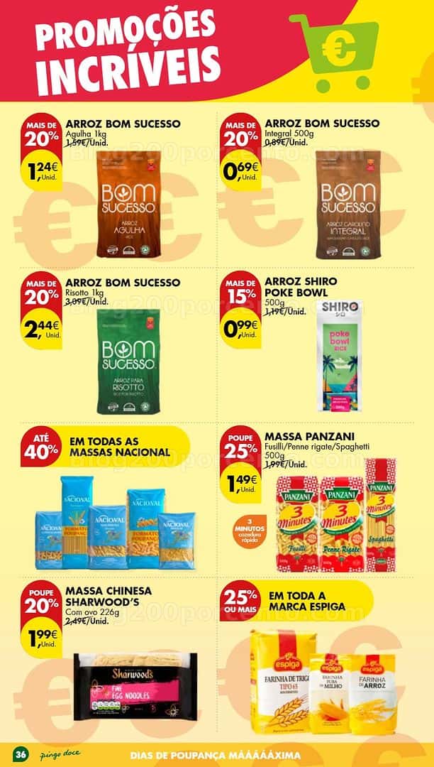 Antevisão Folheto PINGO DOCE Promoções Fim de Semana - 24 a 27 abril