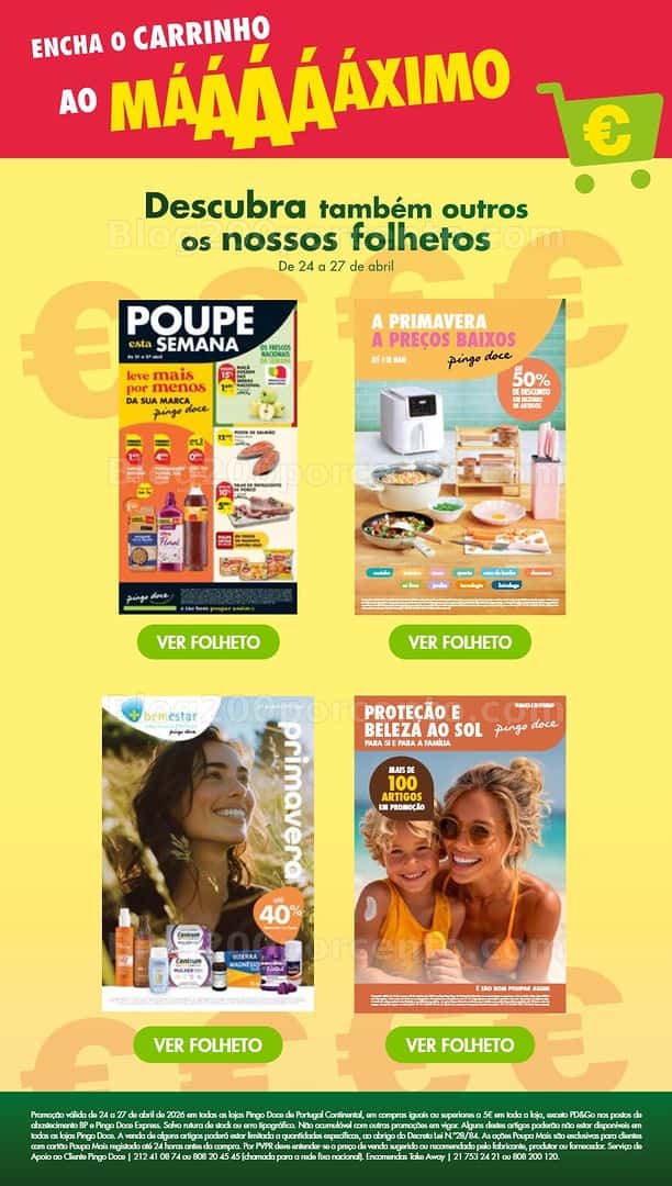 Antevisão Folheto PINGO DOCE Promoções Fim de Semana - 24 a 27 abril