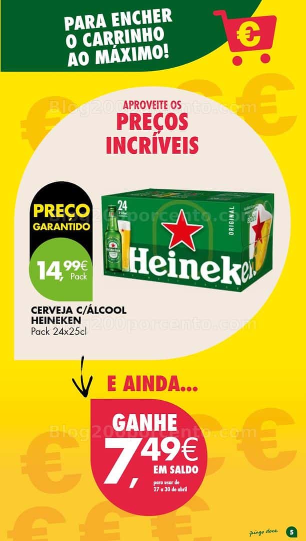 Antevisão Folheto PINGO DOCE Promoções Fim de Semana - 24 a 27 abril