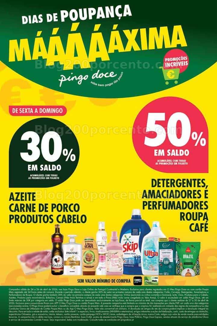 Antevisão Folheto PINGO DOCE Madeira Promoções Fim de Semana - 24 a 26 abril