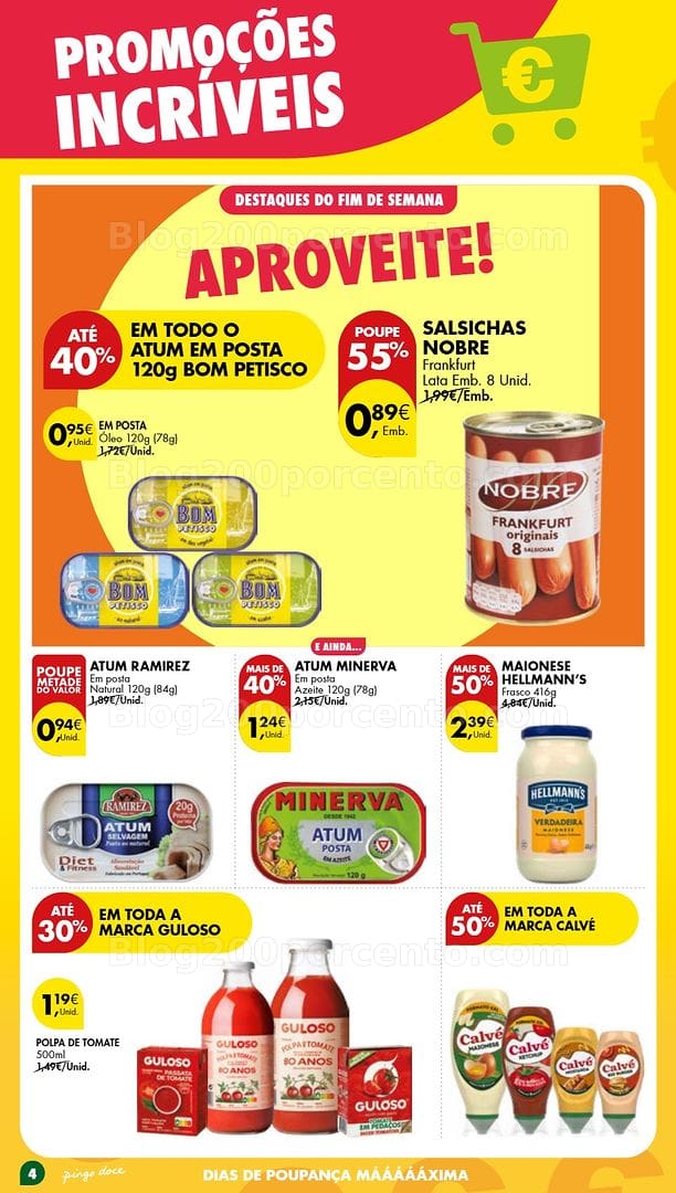 Antevisão Folheto PINGO DOCE Promoções Fim de Semana - 1 a 4 maio