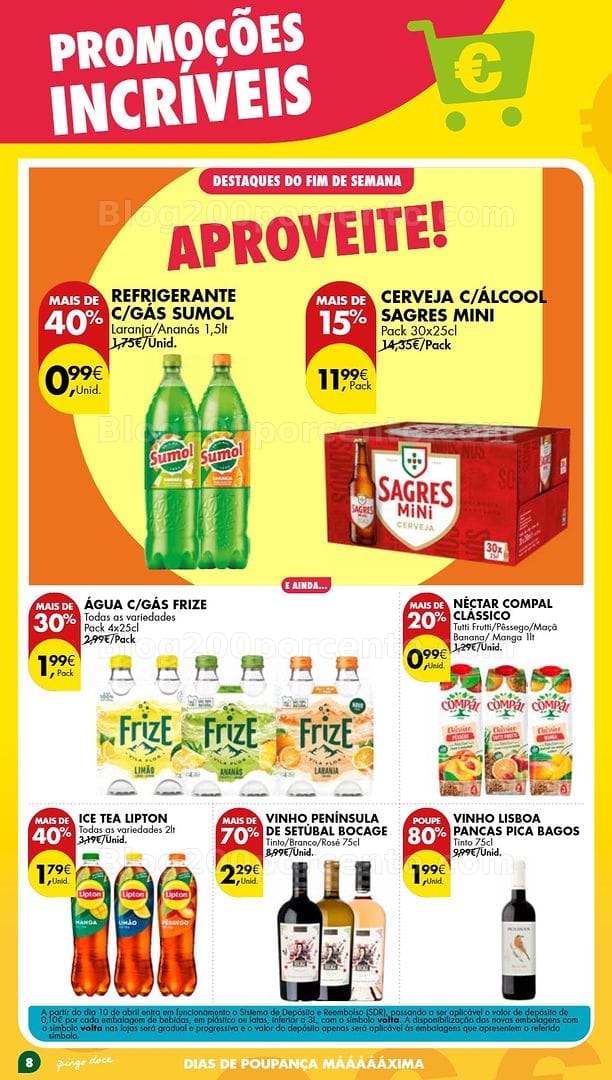 Antevisão Folheto PINGO DOCE Promoções Fim de Semana - 1 a 4 maio