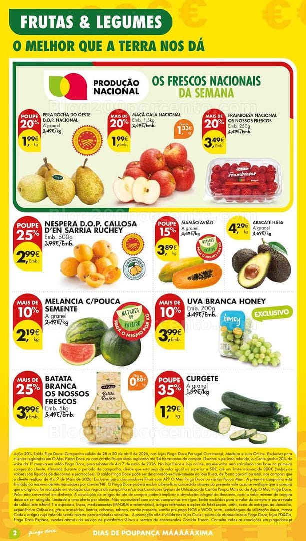 Antevisão Folheto PINGO DOCE Lojas Grandes Promoções de 28 abril a 4 maio