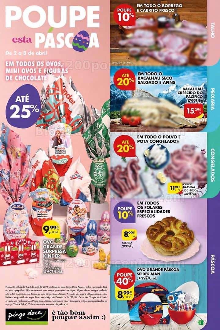 Antevisão Folheto PINGO DOCE Açores Promoções de 2 a 8 abril