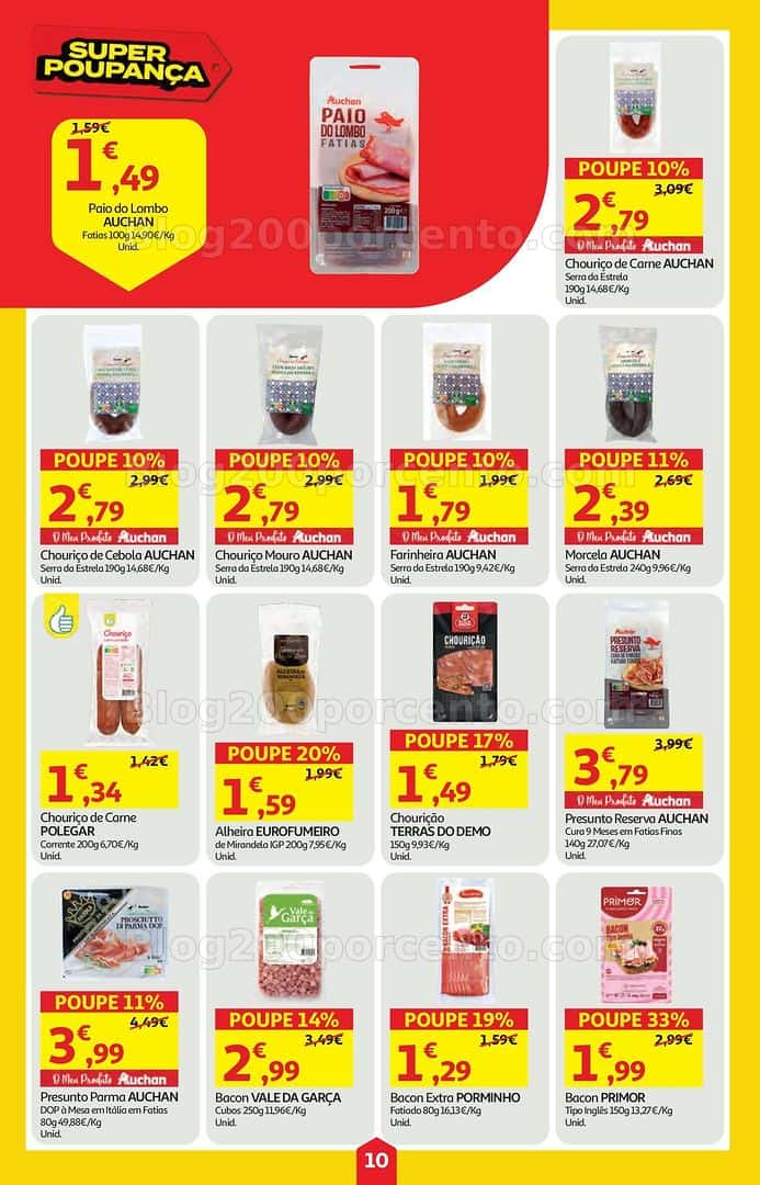 Antevisão Folheto AUCHAN Super Poupança Promoções de 9 a 15 abril