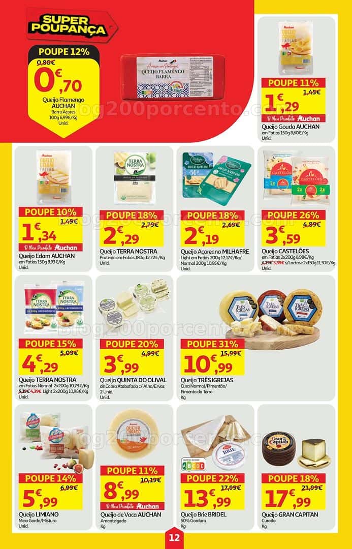 Antevisão Folheto AUCHAN Super Poupança Promoções de 9 a 15 abril