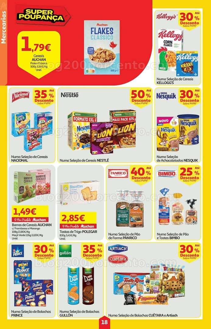 Antevisão Folheto AUCHAN Super Poupança Promoções de 9 a 15 abril
