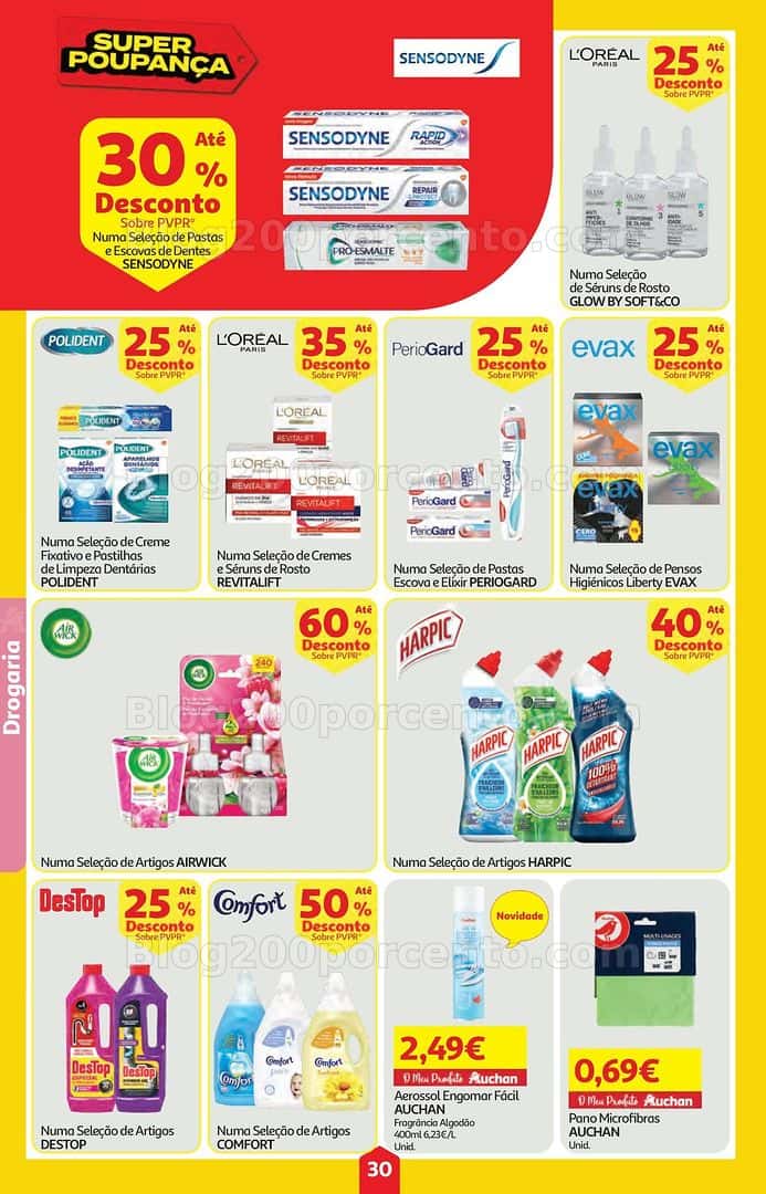 Antevisão Folheto AUCHAN Super Poupança Promoções de 9 a 15 abril