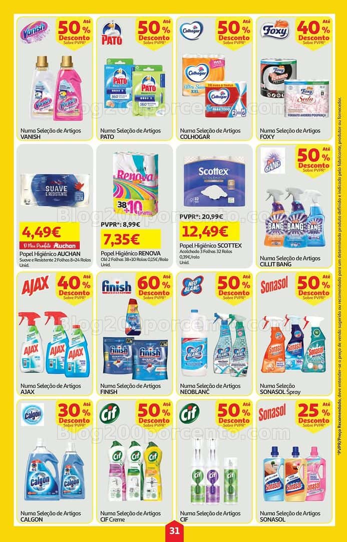 Antevisão Folheto AUCHAN Super Poupança Promoções de 9 a 15 abril