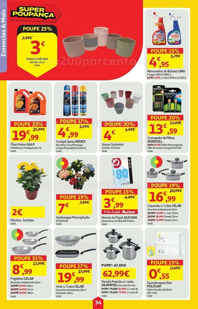 Antevisão Folheto AUCHAN Super Poupança Promoções de 9 a 15 abril