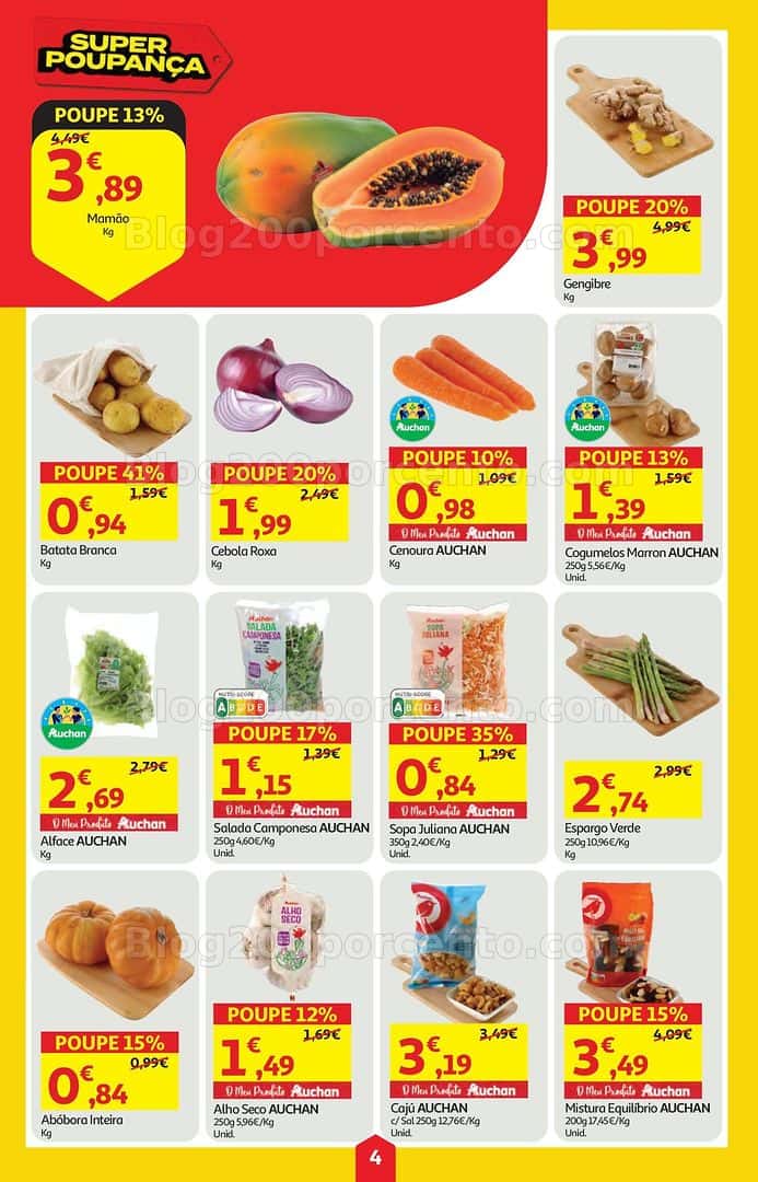 Antevisão Folheto AUCHAN Super Poupança Promoções de 9 a 15 abril