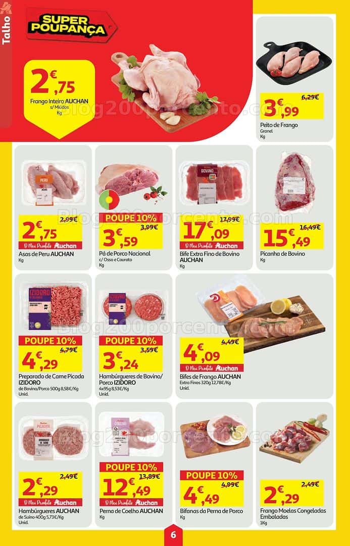 Antevisão Folheto AUCHAN Super Poupança Promoções de 9 a 15 abril