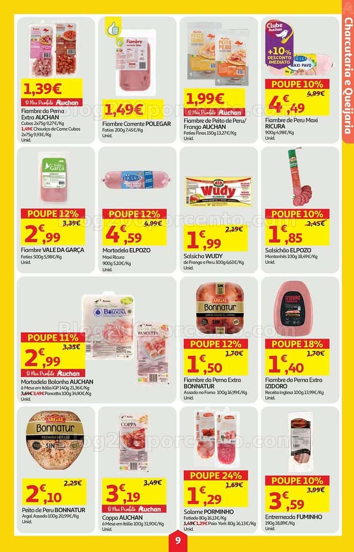 Antevisão Folheto AUCHAN Super Poupança Promoções de 9 a 15 abril
