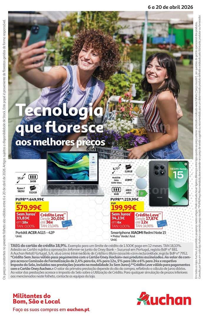 Antevisão Folheto AUCHAN Box Tecnologia Promoções de 6 a 20 abril