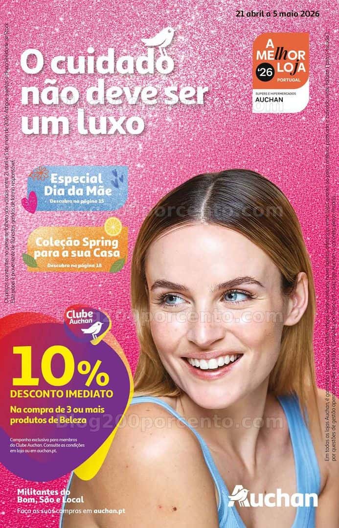Antevisão Folheto AUCHAN Promoções de 21 abril a 5 maio