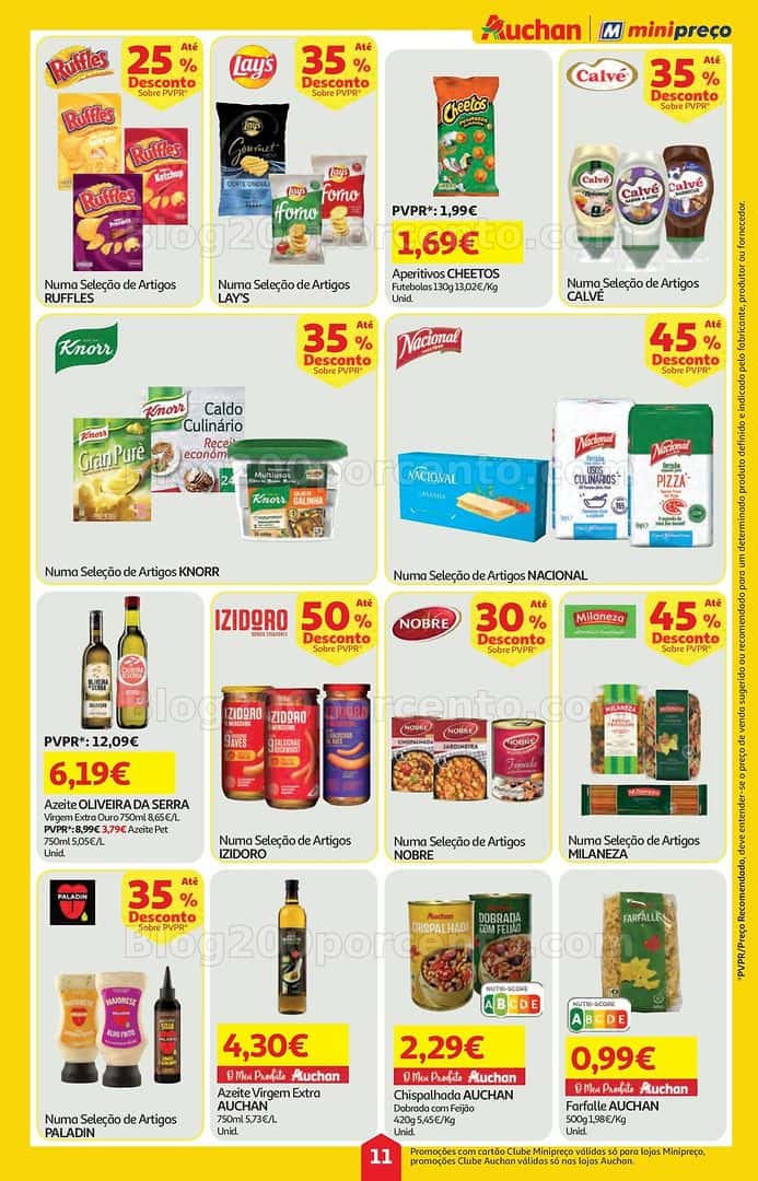 Antevisão Folheto AUCHAN - MINIPREÇO Promoções de 9 a 15 abril