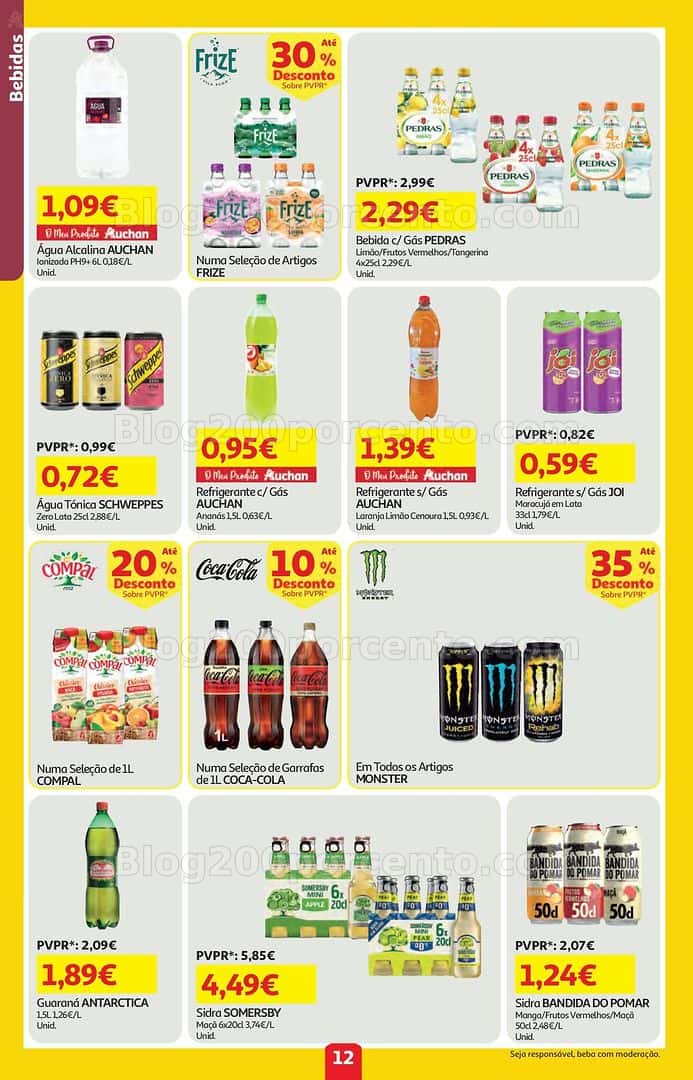 Antevisão Folheto AUCHAN - MINIPREÇO Promoções de 9 a 15 abril