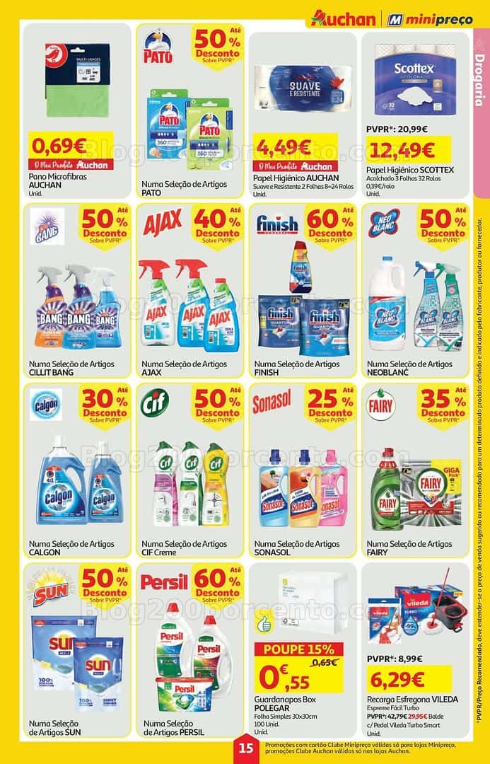 Antevisão Folheto AUCHAN - MINIPREÇO Promoções de 9 a 15 abril