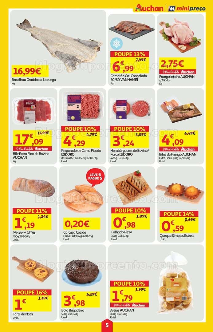 Antevisão Folheto AUCHAN - MINIPREÇO Promoções de 9 a 15 abril