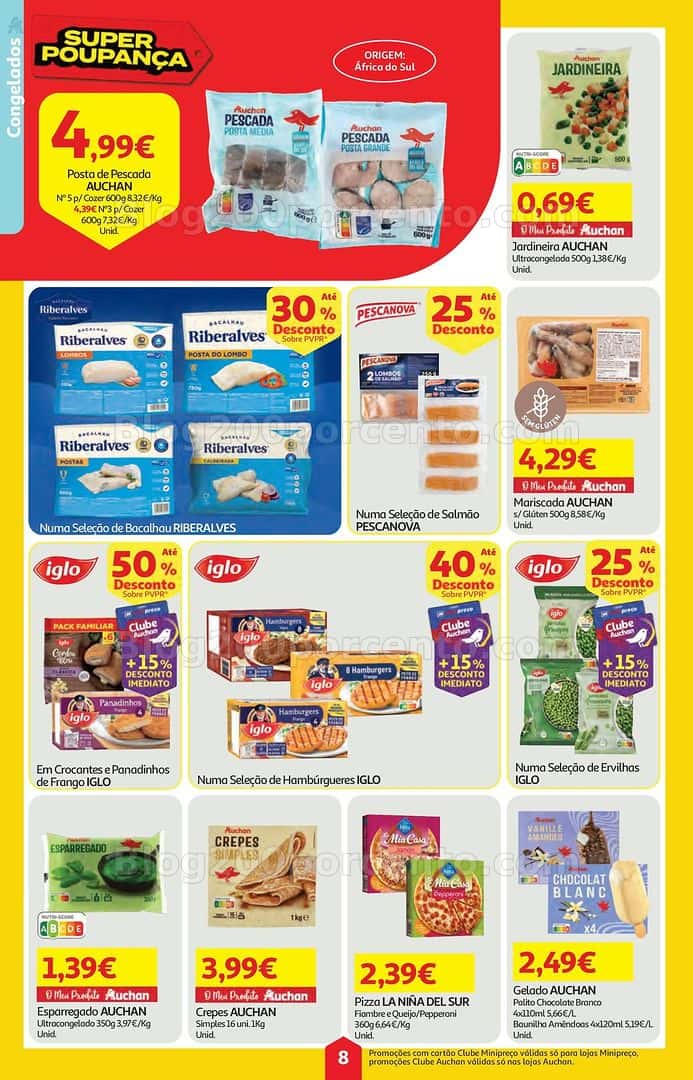 Antevisão Folheto AUCHAN - MINIPREÇO Promoções de 9 a 15 abril