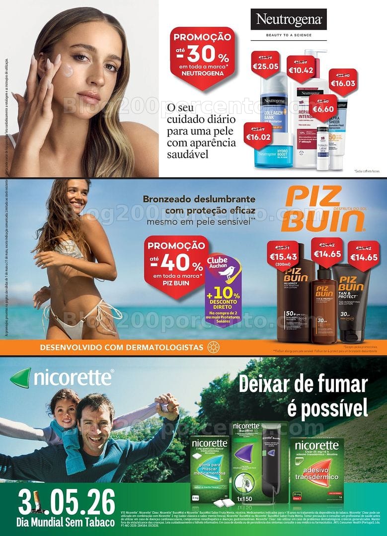 Antevisão Folheto AUCHAN Saúde e Bem-Estar Promoções de 1 a 31 maio